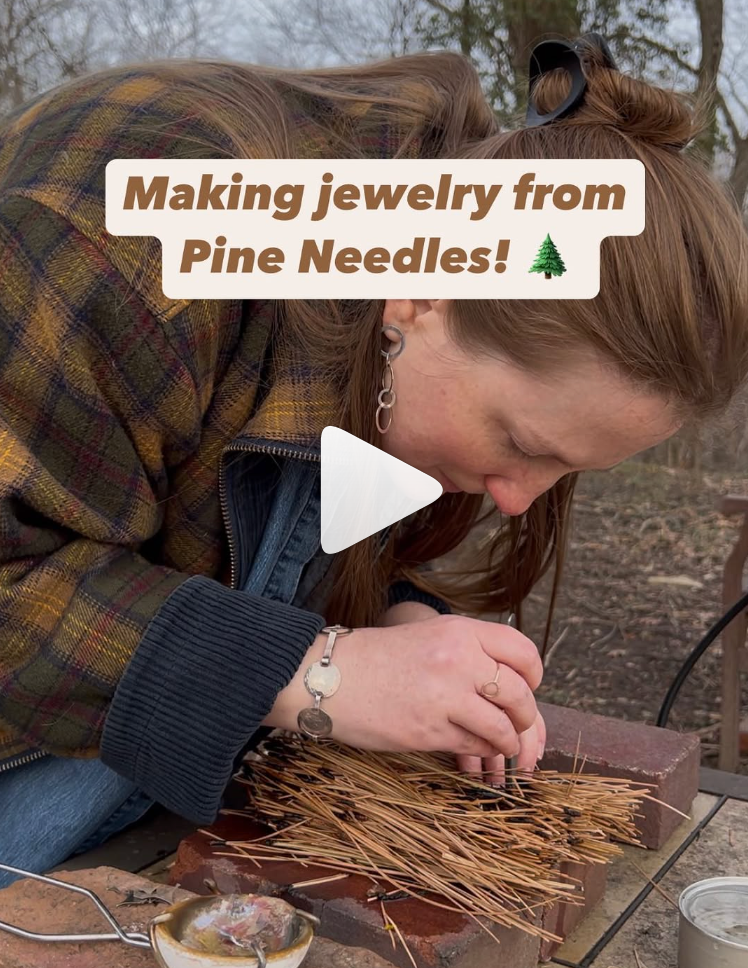 Behind the Scenes: Making Jewelry with Pine Needles