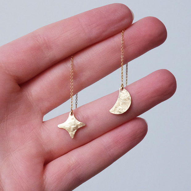 Golden Star & Moon Threaders