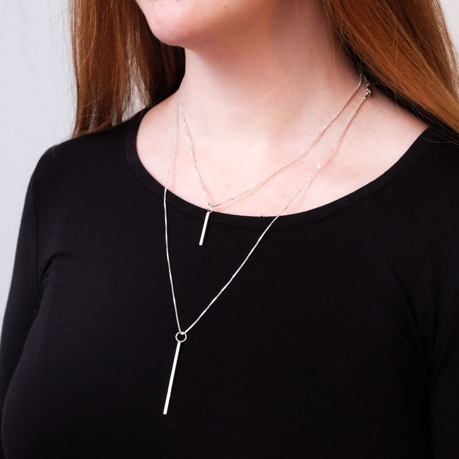 Horizon Bar Necklace - Short
