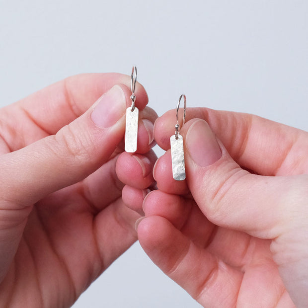 Textured Horizon Hook Earrings