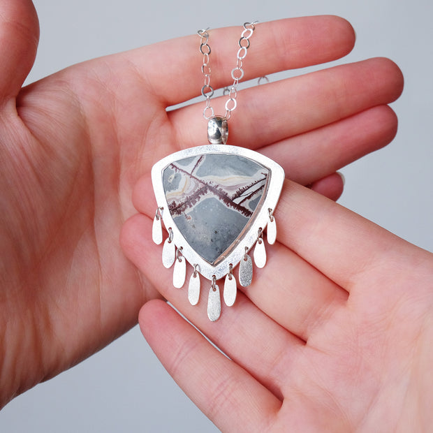 "Return of Spring" Sonoran Dendritic Rhyolite Pendant