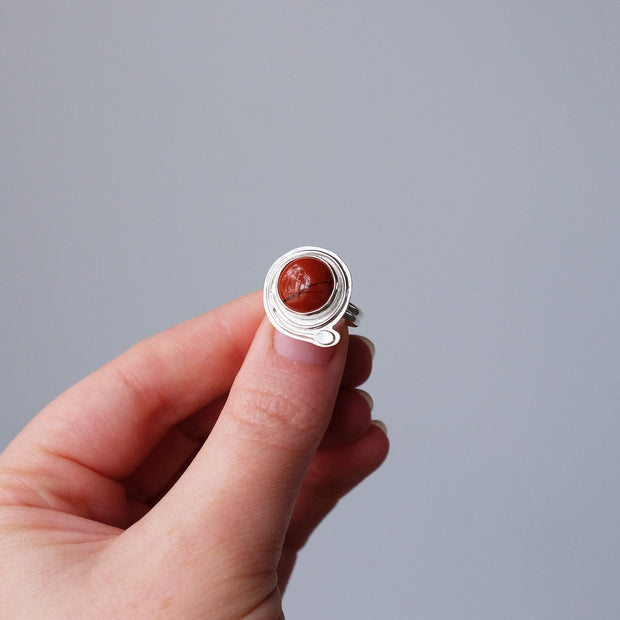 Jasper Bud Ring - Size 5.75/6