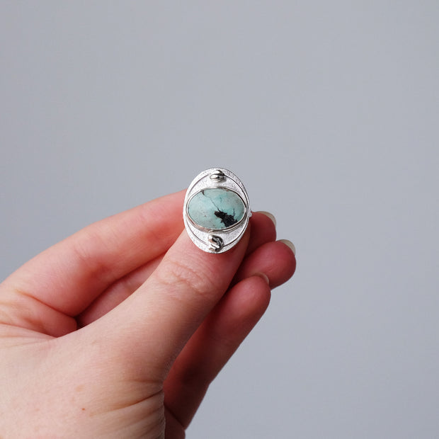 Turquoise Evergreen Ring - Size 7.5