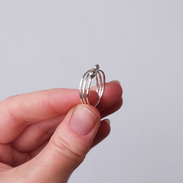 Melted Drop Stacker Rings