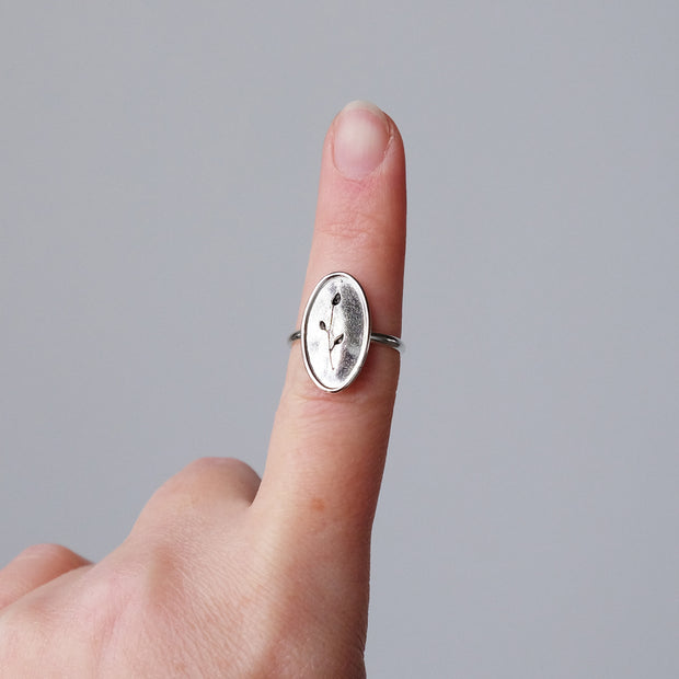 Framed Bud Ring - Size 7