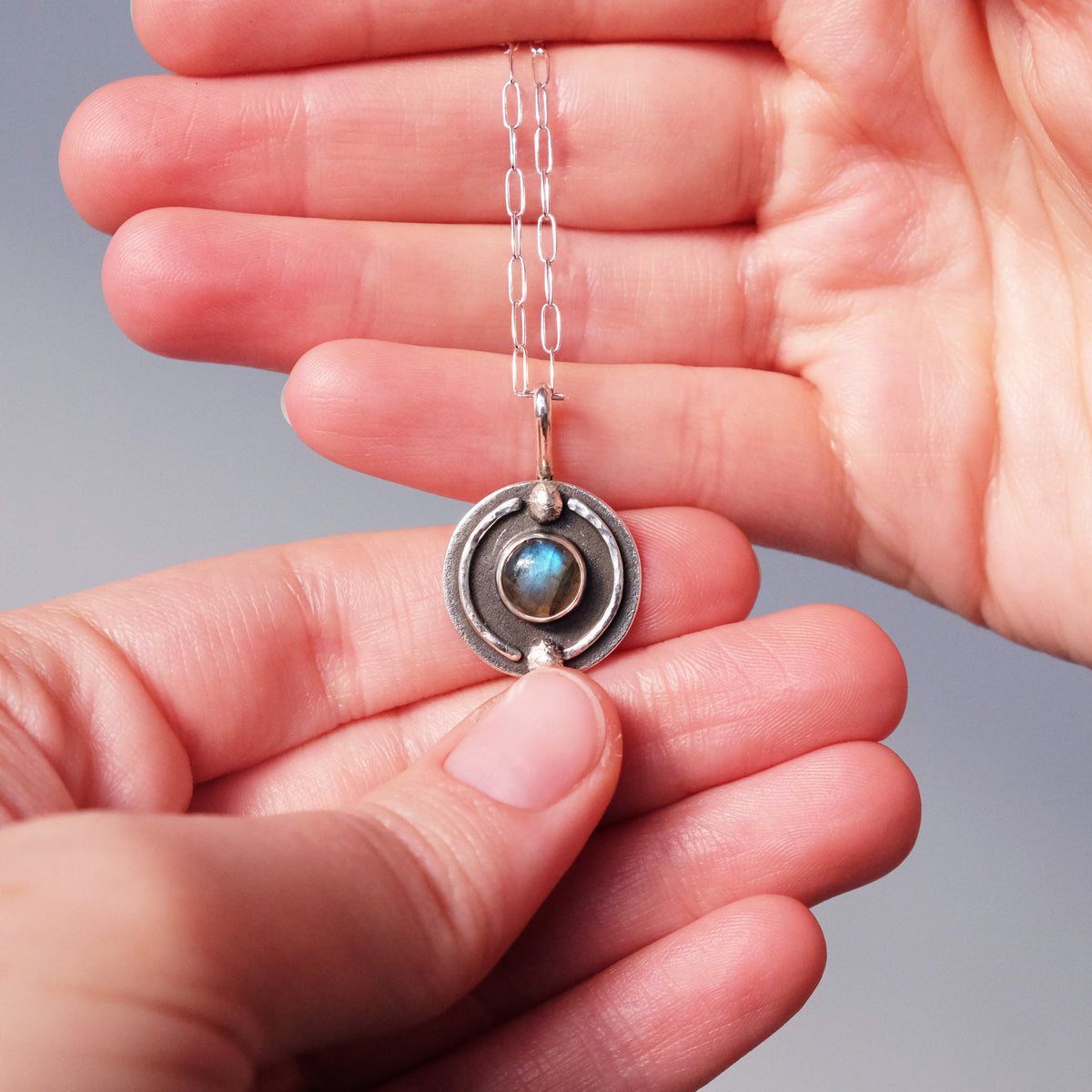 Labradorite Orbit Pendant