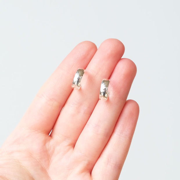 Small Chunky Pebble Hoops
