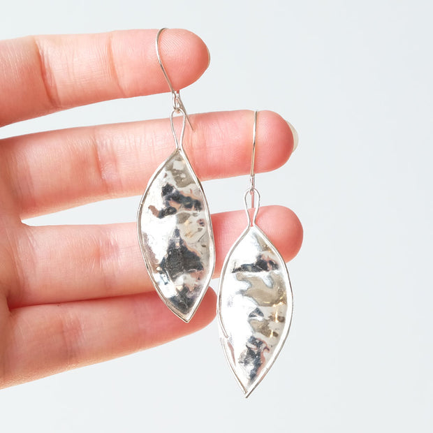 Big Leafy Seed Pods Hook Earring