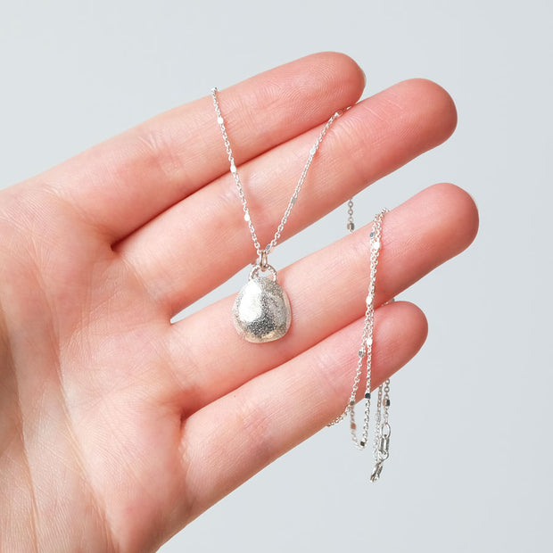 Small Pebble Charm Necklace #2