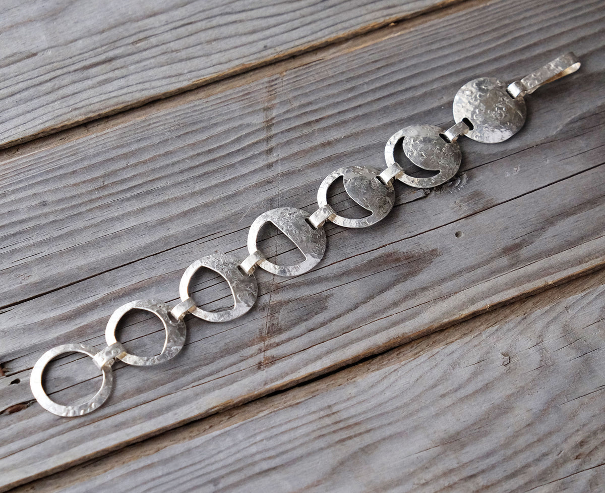 Sterling Silver - Moon Phase - Many Moons - Constant Change - Eclipse 2017 - Glass Sky Jewelry