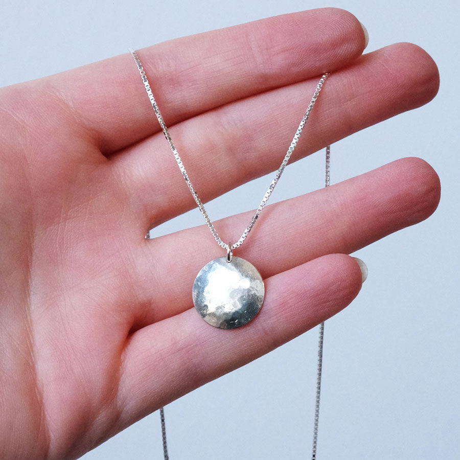 Mini Moon Charm Necklace