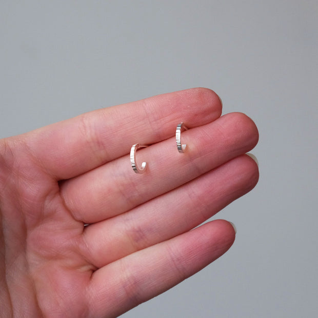 Mini Radiant Huggie Hoops