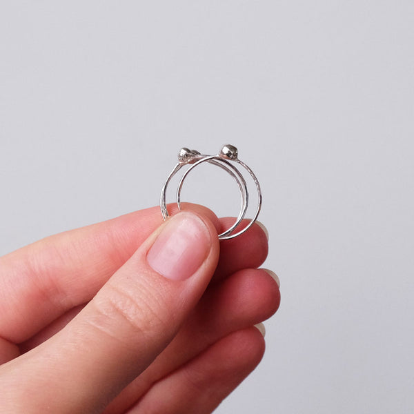 Melted Drop Stacker Rings – Glass Sky Collection