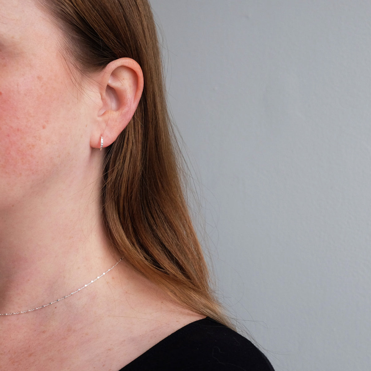 Mini Radiant Huggie Hoops