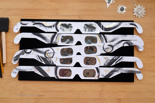 Eclipse Glasses - One-of-a-Kind, Hand-Embellished