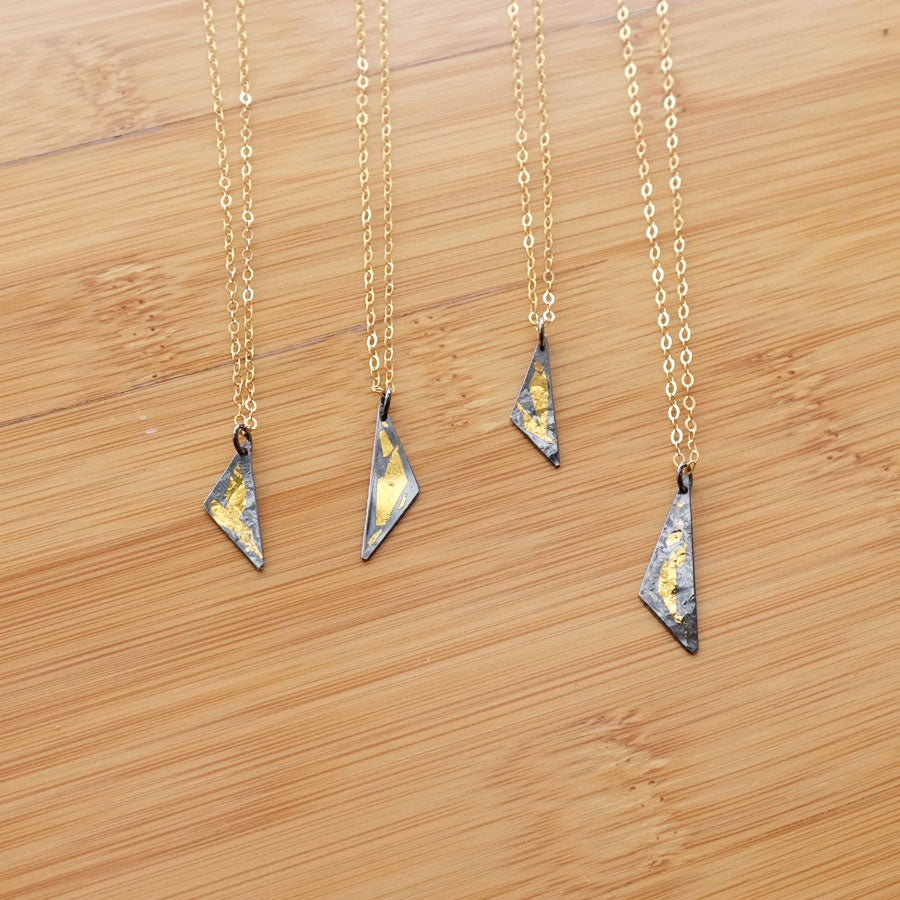 Gold Star Point Long Necklaces