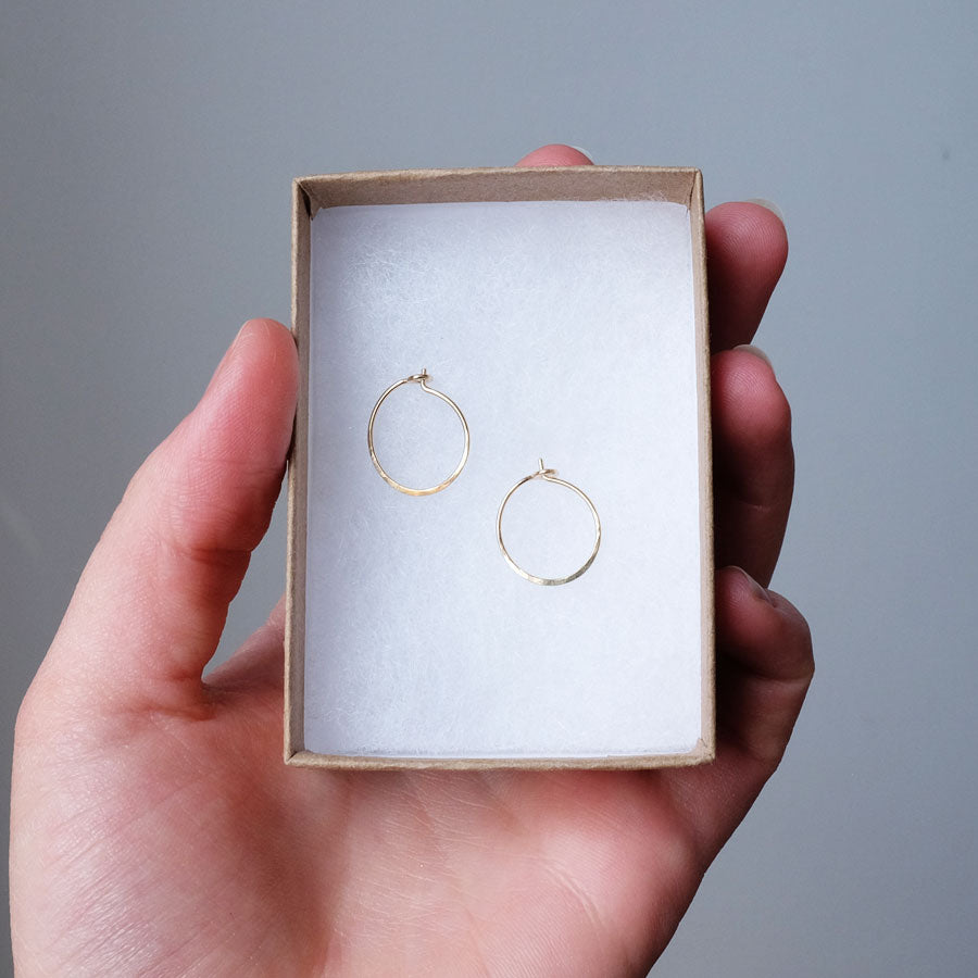 Everyday Hammered Hoops