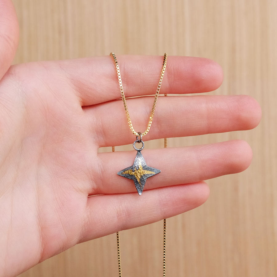 Gold Star Dust Necklace
