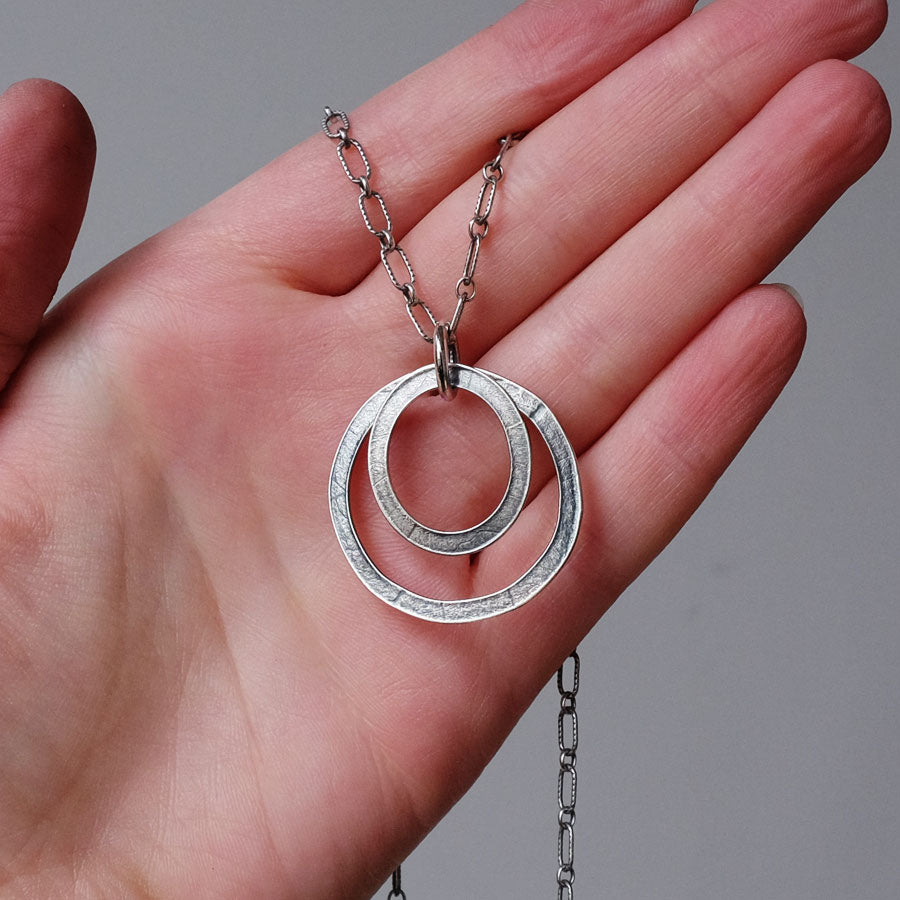 Double Tree Ring Necklace