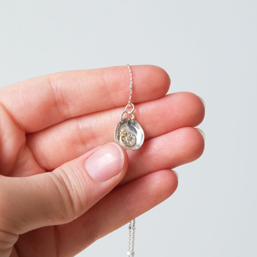 Small Pebble Charm Necklace #2
